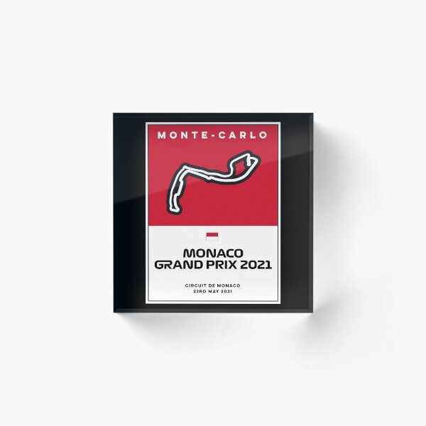 Monaco Grand Prix F1 2021 Acrylic Block