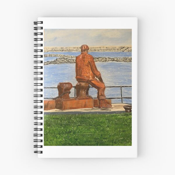 Item preview, Fiddler’s green fisherman’s memorial in North Shield England in acrylic painting. Original art work. designed and sold by shaz141.