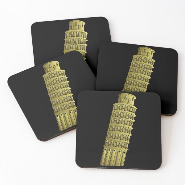 Item preview, Leaning Tower of Pisa Design gold designed and sold by Paula Helit.