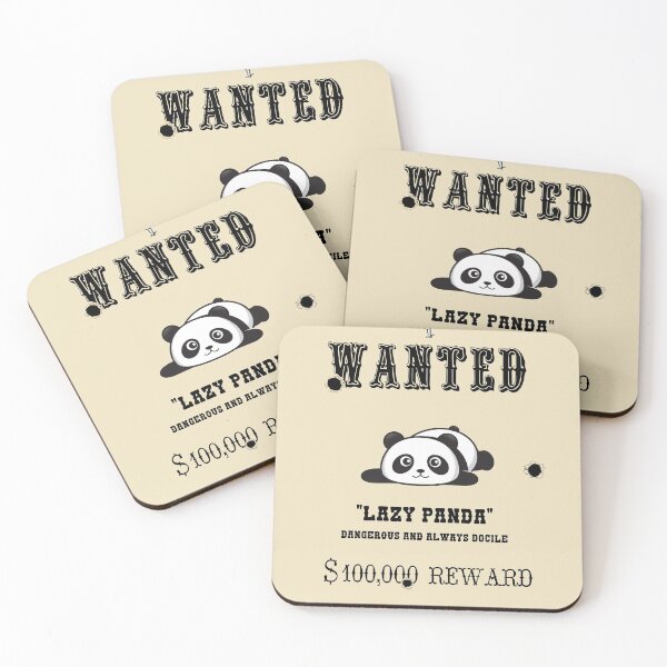 Item preview, Lazy Panda Wanted designed and sold by albix81.