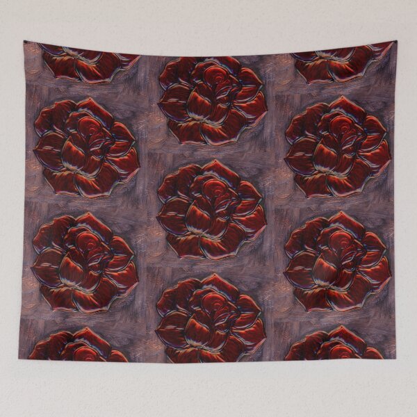 Item preview, Embossd Copper Red Rose Bloom designed and sold by Marcella Chapman.