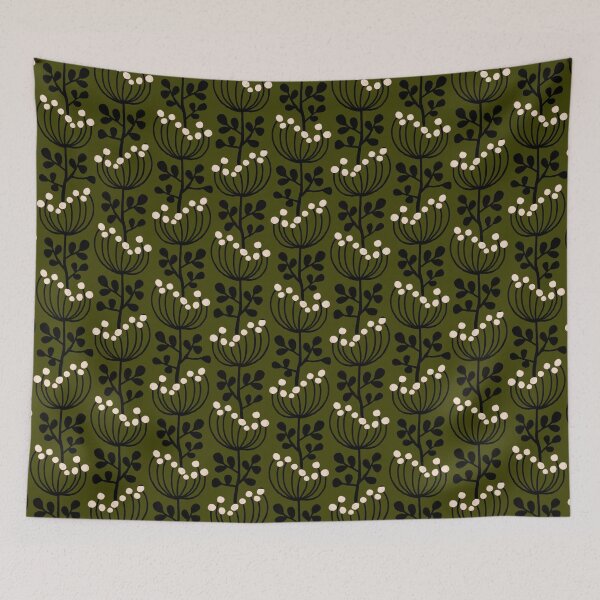 Item preview, Mimosa - dark green designed and sold by Trine Tollefsen.
