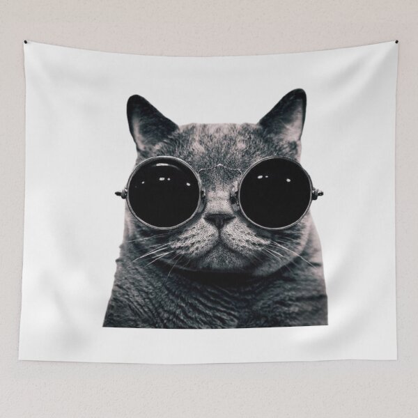 Item preview,  cute cat wearing glasses designed and sold by Jesar.
