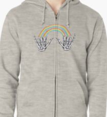 Sudadera con capucha y cremallera Louis Tomlinson Rainbow Hands