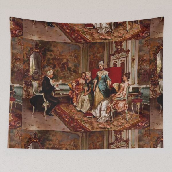 Item preview, French Renaissance portrait artwork designed and sold by Vintage Designs +.
