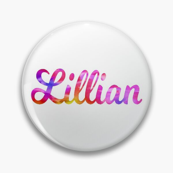 Item preview, Pretty Lillian girls name multi-color design designed and sold by ComicKitsch.