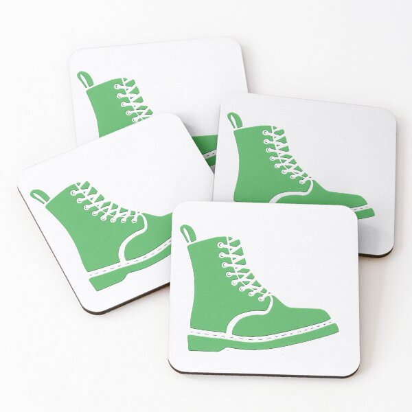 Item preview, Green Dr Marten Papercut designed and sold by MikkiDashDesign.