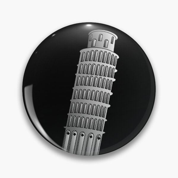 Item preview, Leaning Tower of Pisa Design silver designed and sold by Paula Helit.