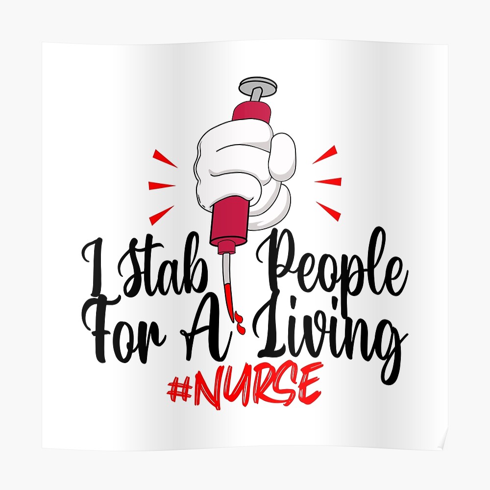 I Stab People For A Living #Nurse Car Truck Suv Funny vinyl sticker decal 