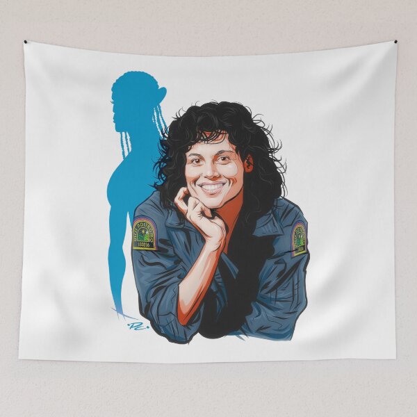 Item preview, Sigourney Weaver - An illustration by Paul Cemmick designed and sold by TIGERDAVER.