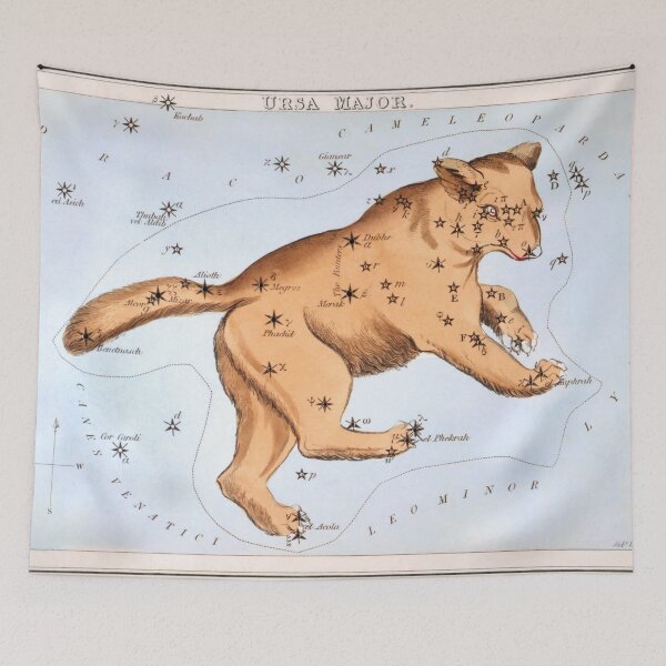 Item preview, Antique Ursa Major Constellation Map designed and sold by VintageArchive.