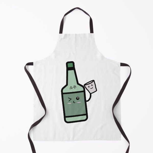 Item preview, Cute Soju Funny Drinking Korean Birthday Black designed and sold by RainbowPandas.