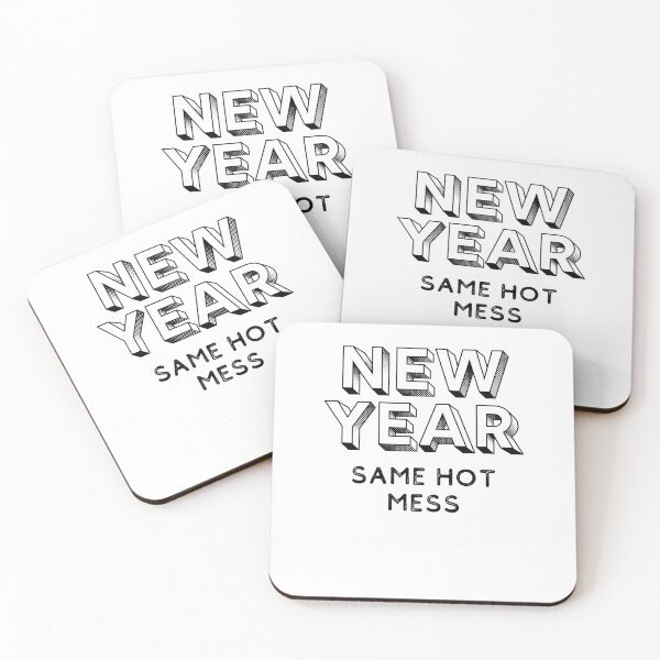 Item preview, New Year Same Hot Mess Funny Saying designed and sold by Emerg-Apparel.