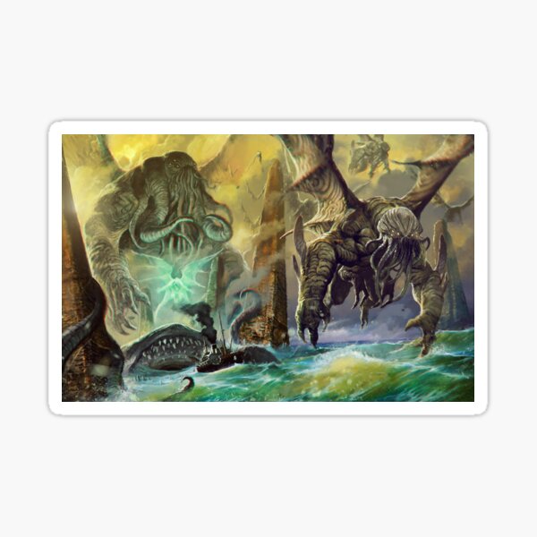 Cthulhu and Avatars by Loïc Muzy Sticker