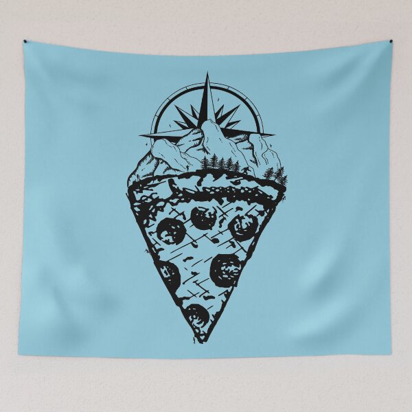 Item preview, Hiking and Pizza Mountain designed and sold by SweetLog.
