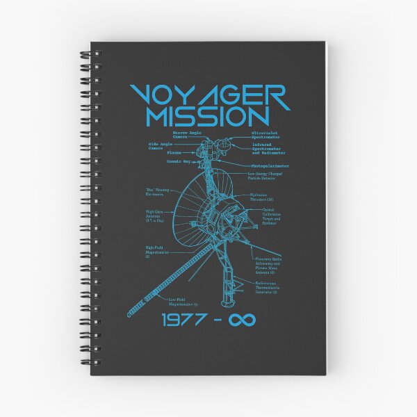 Item preview, NASA Schematic Voyager 1 2 prodes Outer Space Exploration designed and sold by XDelta.