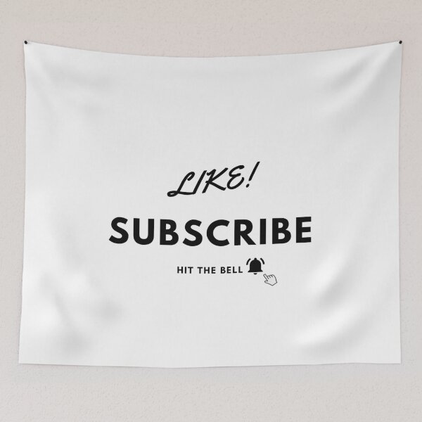 Item preview, Like Subscribe And Hit The Notification Bell designed and sold by AhmedXhah.