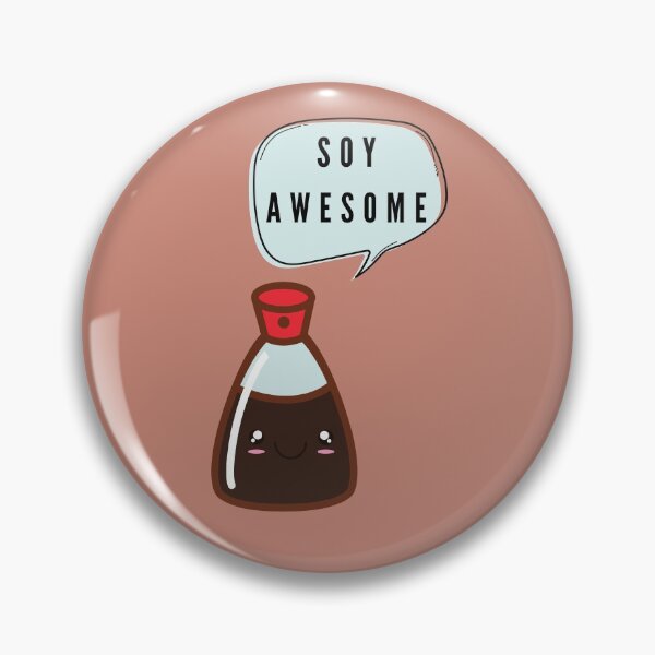 Artikelvorschau, Soja Awesome, So Awesome Food Pun entworfen und verkauft von GoodMoodFood.