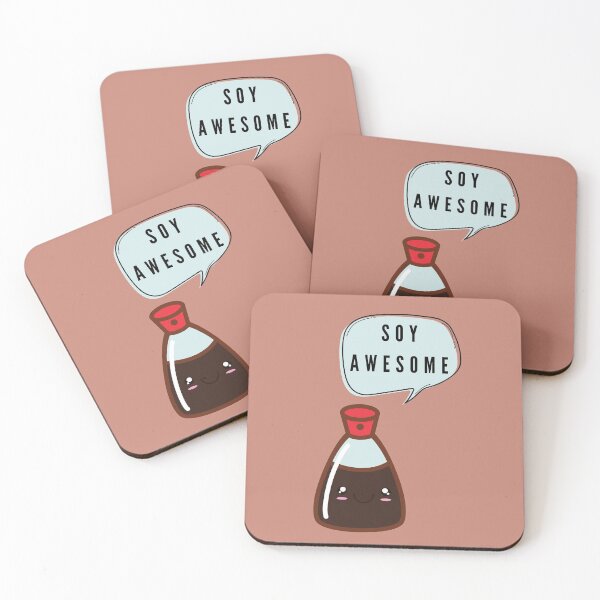 Item preview, Soy Awesome, So Awesome Food Pun designed and sold by GoodMoodFood.