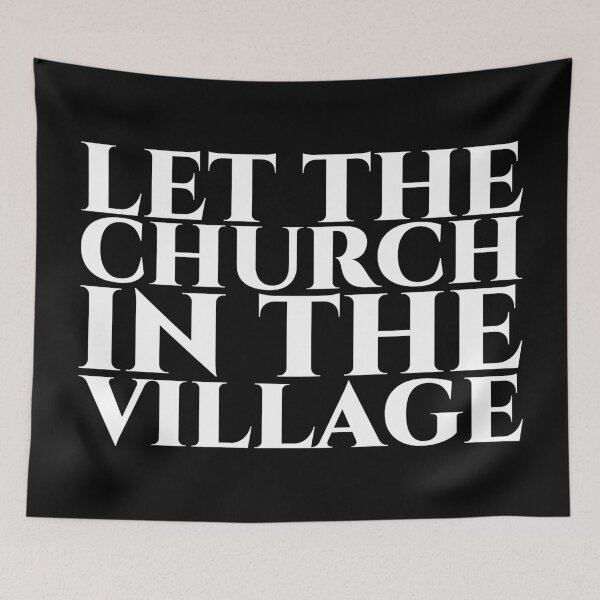 Item preview, Let the church in the village white designed and sold by pASob-dESIGN.
