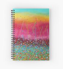 Brand New Day - Colourful Flower Meadow Spiral Notebook