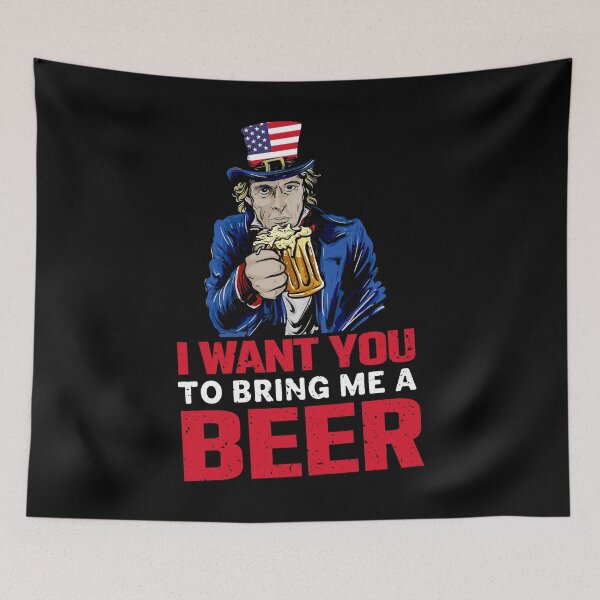 Item preview, I want you to bring me a beer | Text designed and sold by designdroplet.