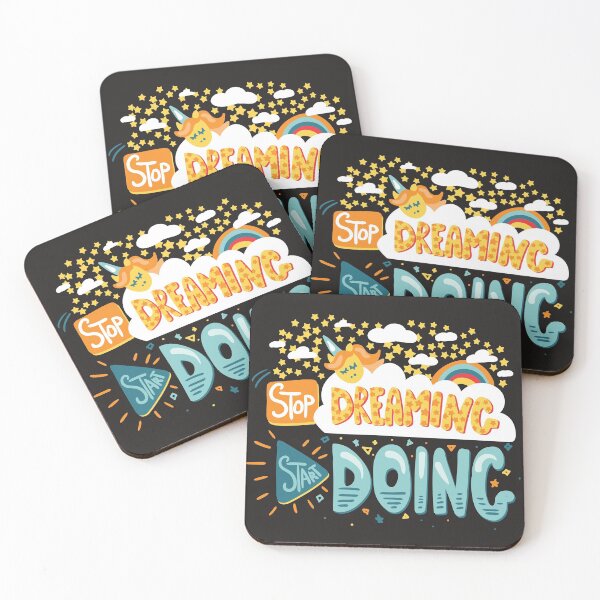 Item preview, stop dreaming start doing text design designed and sold by aurorassadprose.