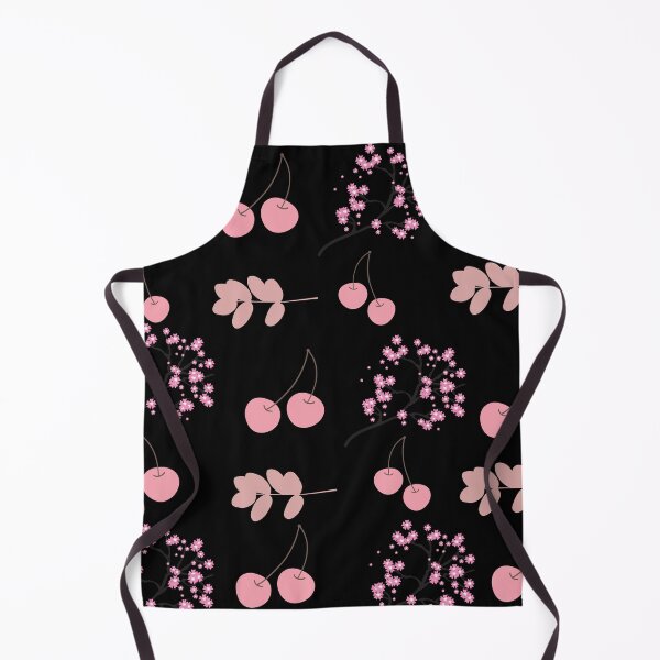 Item preview, cherries and flowers seamless pattern, cute cherry and flowers design designed and sold by The-Cat-Shop.