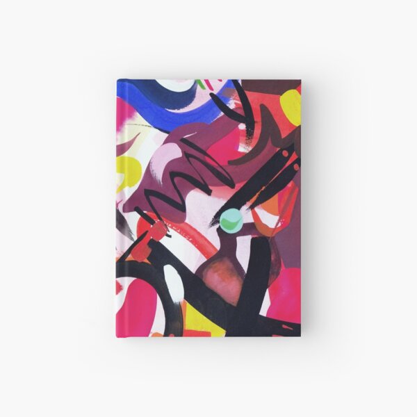Psychedelic Abstract Art Print Hardcover Journal