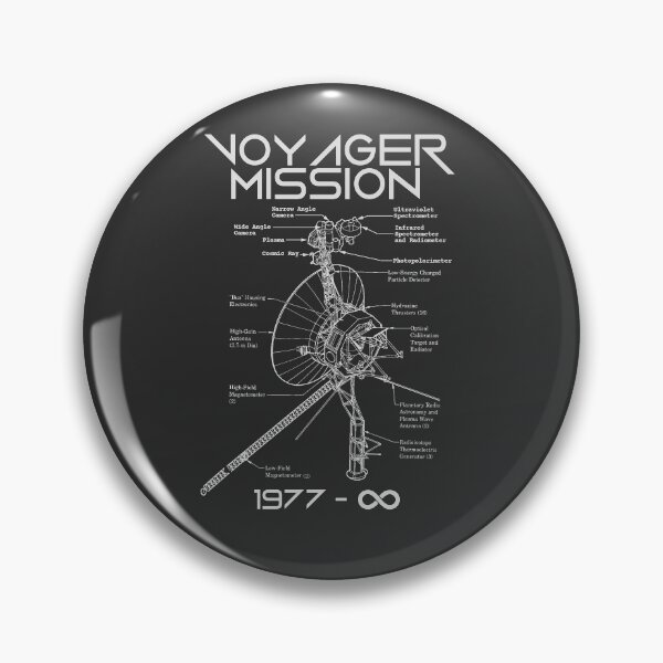Item preview, Nasa Voyager 1 2 Probes Outer Space Exploration Schematic designed and sold by XDelta.