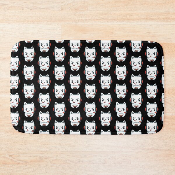 Item preview, Cute White Cat Gamer Playing Video Games designed and sold by MadMando.