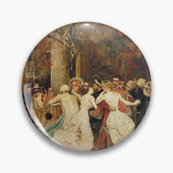 Item preview, Vintage dance in the mansion painting designed and sold by Vintage Designs +.