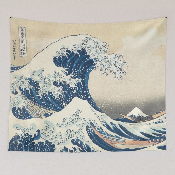 Item preview, The Great Wave off Kanagawa - Katsushika Hokusai designed and sold by LemonbatStudio.