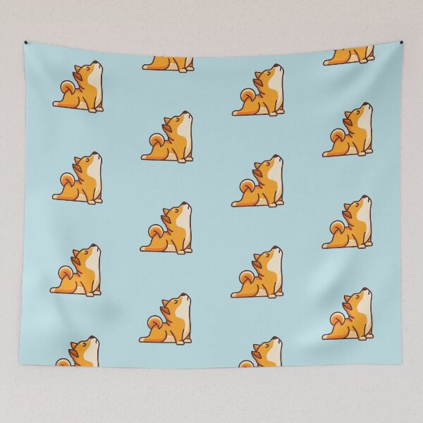 Item preview, Yoga practice Shiba designed and sold by shiba-store.
