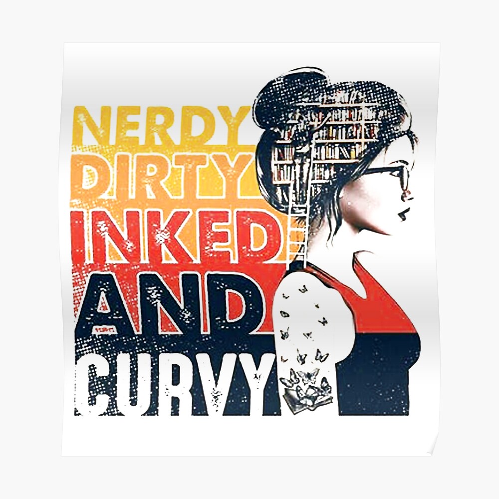 Tin Sign Nerdy Dirty Inked 