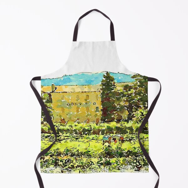 Item preview, Hortus Conclusus: peasants at work and yellow building designed and sold by Giuseppe Cocco.