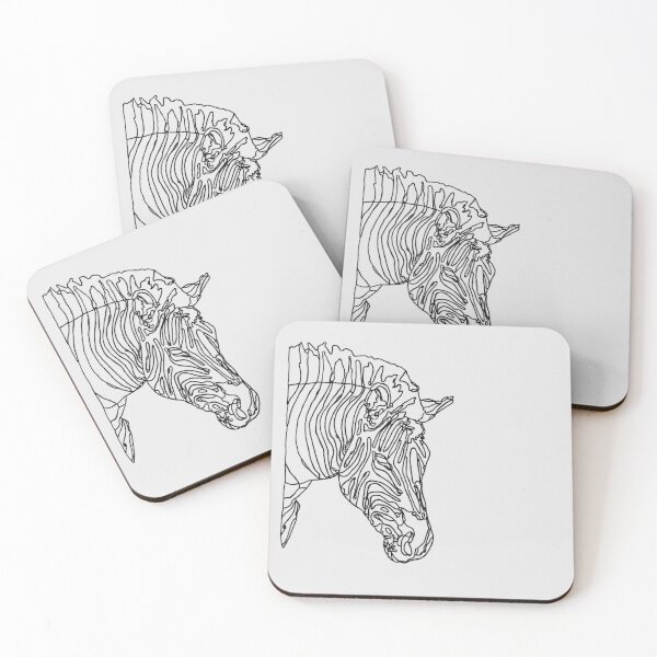 Item preview, Africa Plains Zebra Line Art designed and sold by The Red Shop.