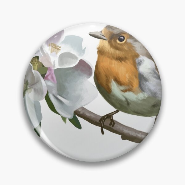 Item preview, Bird on a Branch - White Background designed and sold by PixiePixelShop.