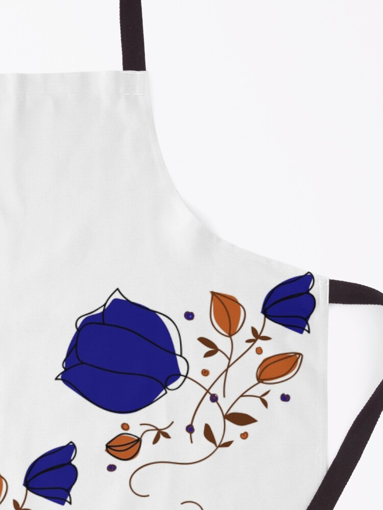 Alternate view of Indigo Flowers Apron