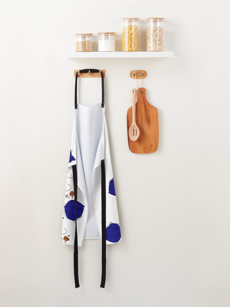 Alternate view of Indigo Flowers Apron