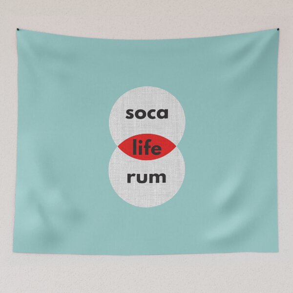 Item preview, Rum And Soca Is Life Soca Venn Diagram 2021 Soca T-shirts and More designed and sold by ravishdesigns.