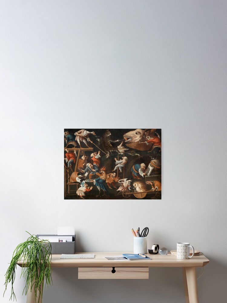 Thumbnail 2 von 3, Poster, Animals and goblins vintage medieval art designt und verkauft von Geekimpact.