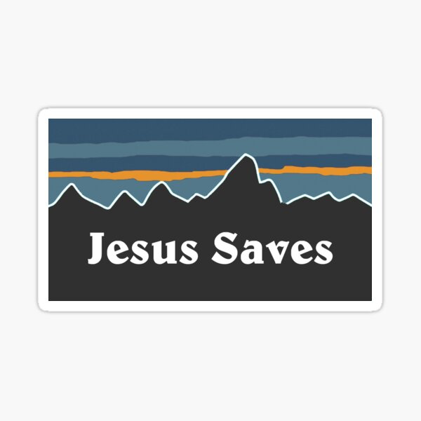 JESUS SAVES, Die Cut Sticker