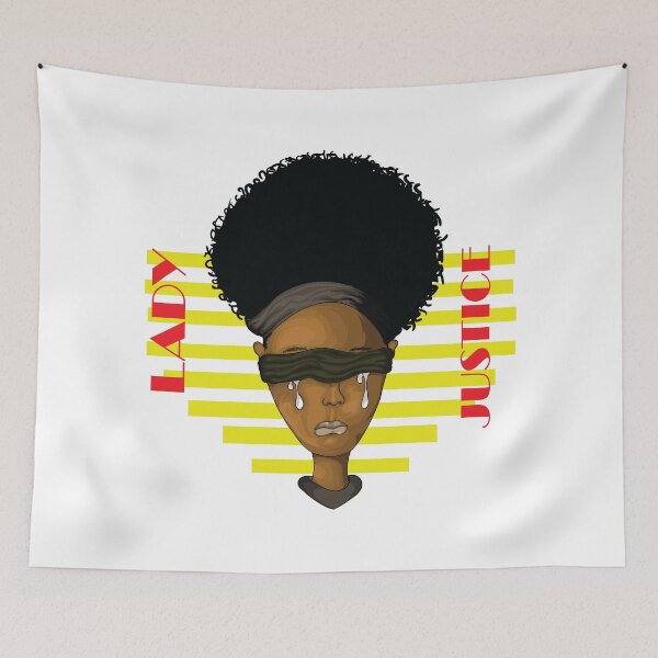 Item preview, BLACK LADY JUSTICE IS CRYING designed and sold by FarisAce.