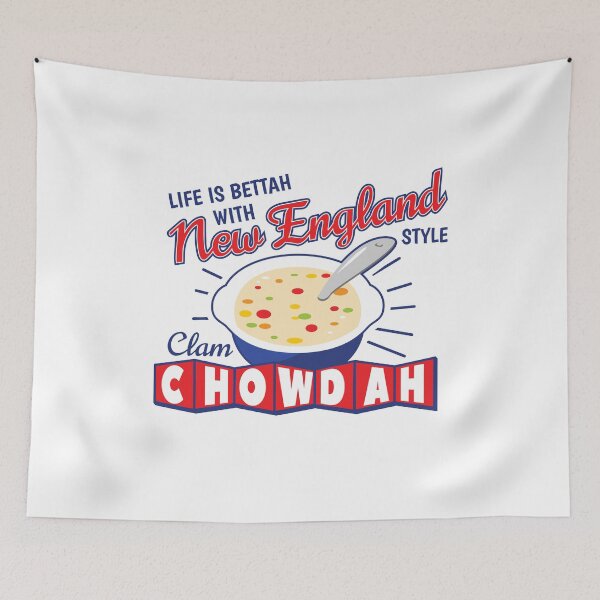 Item preview, New England Style Clam Chowder  designed and sold by The Junto Shop.