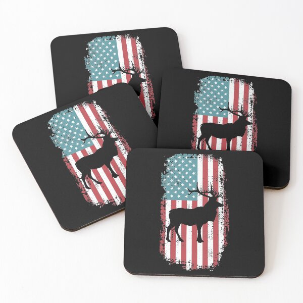 Item preview, Elk Hunting Patriotic American Flag  designed and sold by Vanover Designs.