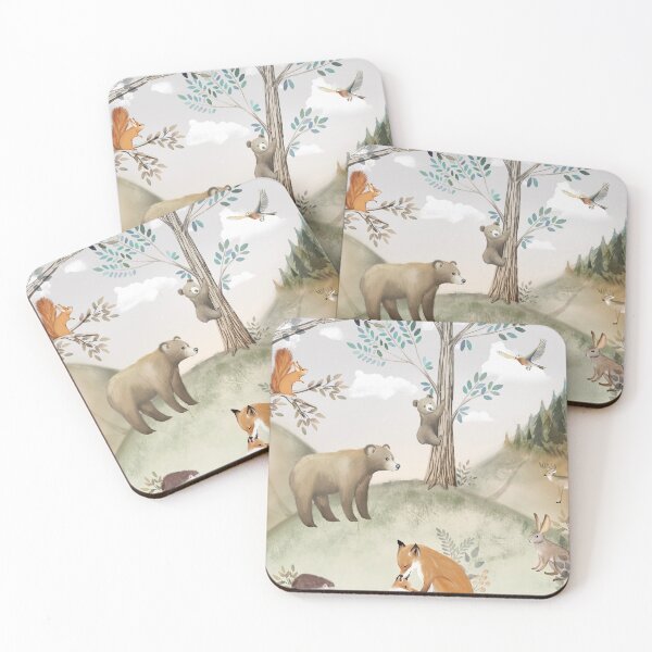 Item preview, Forest painting designed and sold by Petit Faon Prints.