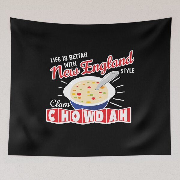 Item preview, New England Style Clam Chowder  designed and sold by The Junto Shop.