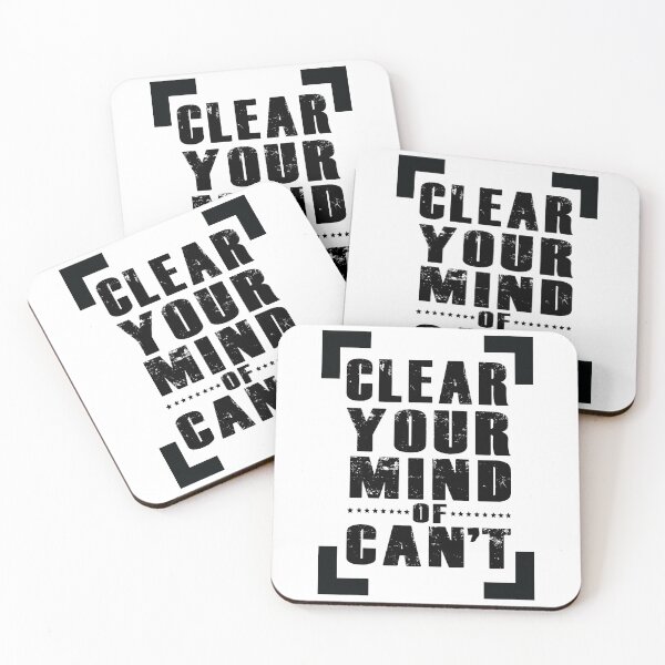 Item preview, Clear Your Mind of Can't designed and sold by Valuential.