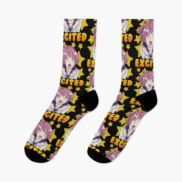 Item preview, Cute Anime Japanese Girl Manga Excited Face designed and sold by perfectpresents.